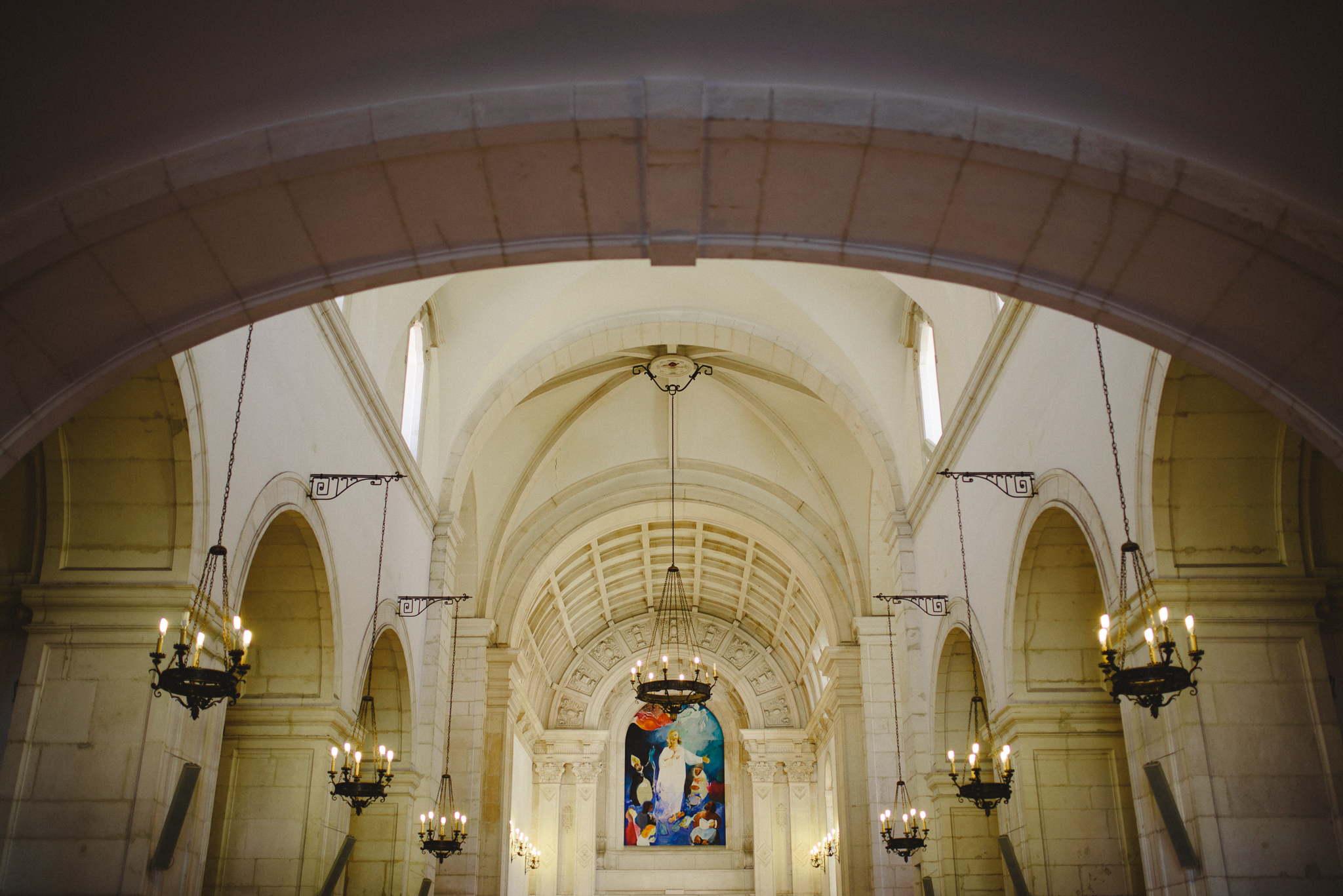 View from inside the church