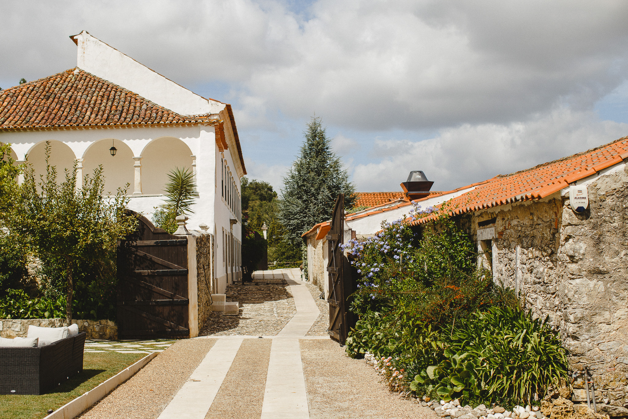 Wedding venue's entrance