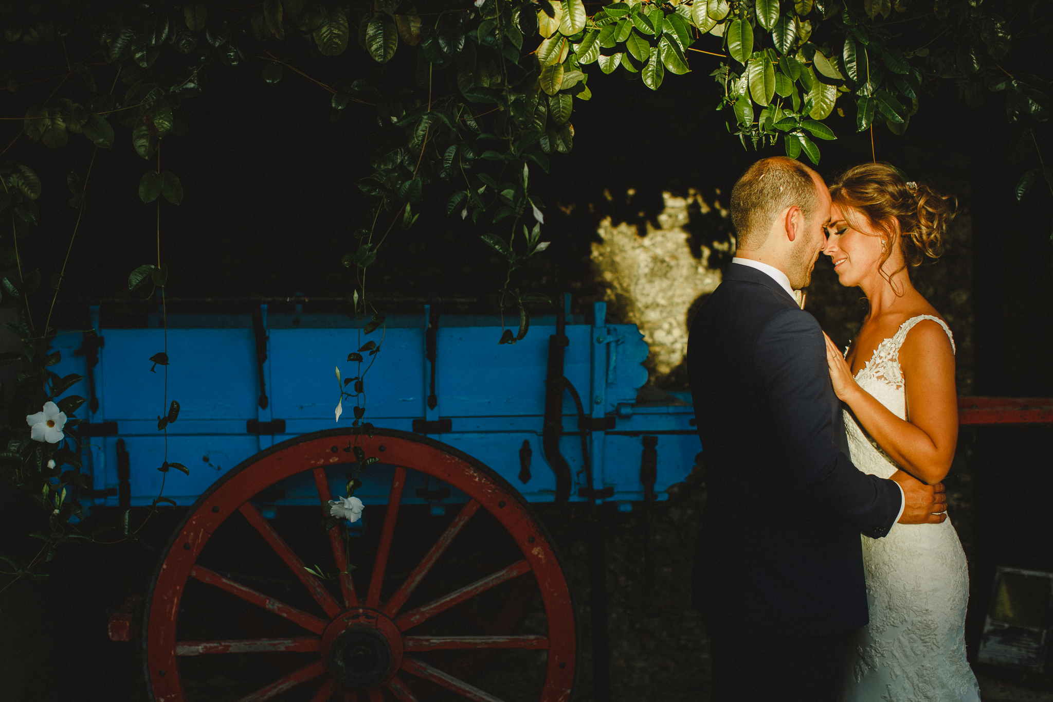 Bride and groom during their bridal photo shoot.