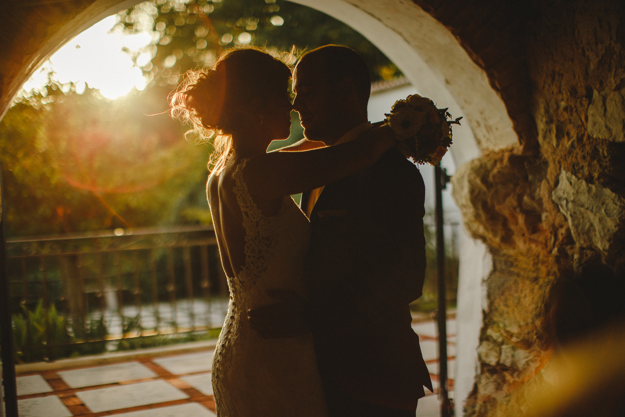 Bride and groom during their bridal photo shoot.