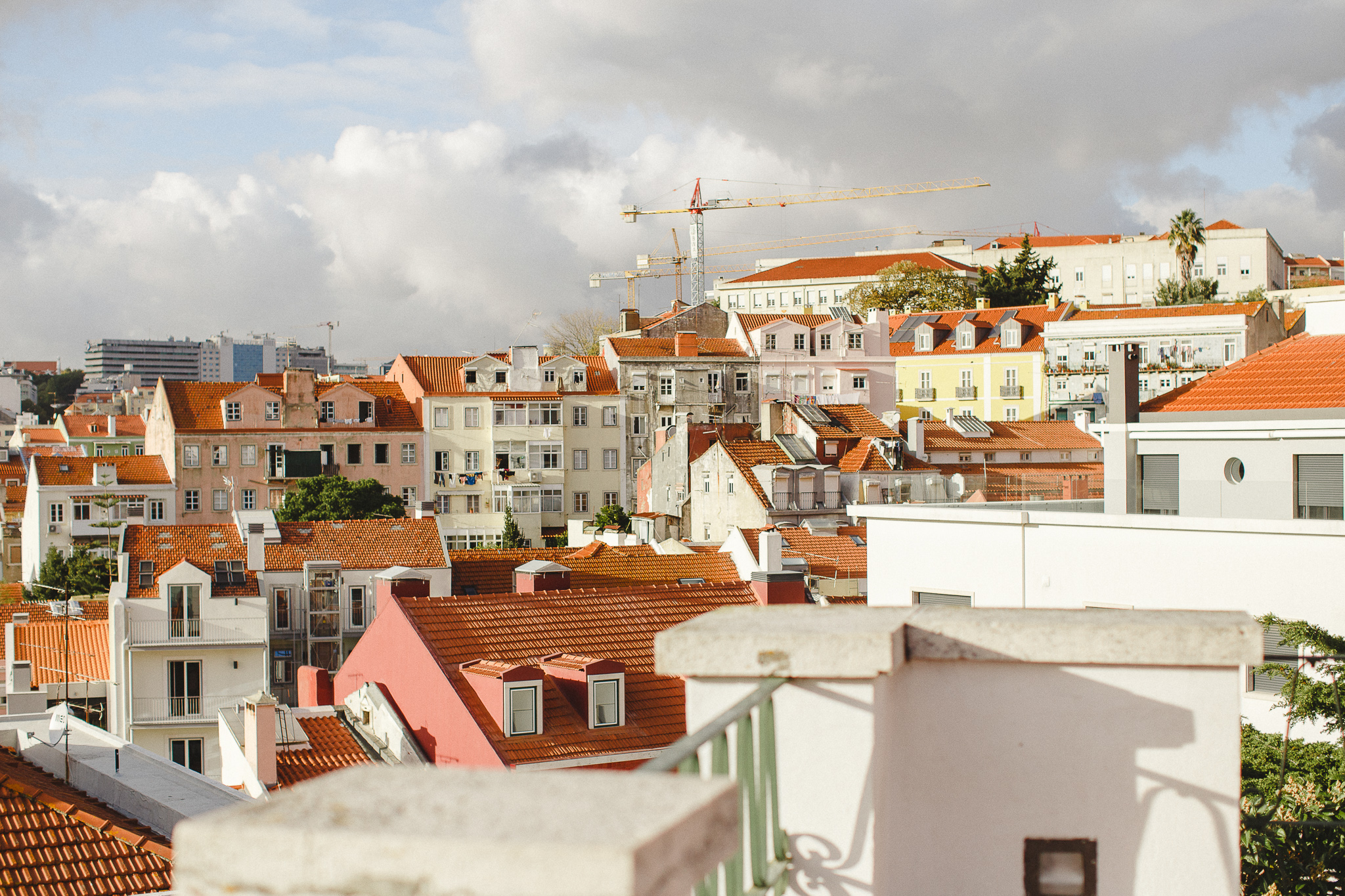 View over Lisbon at the end of the day by Hello Twiggs. 